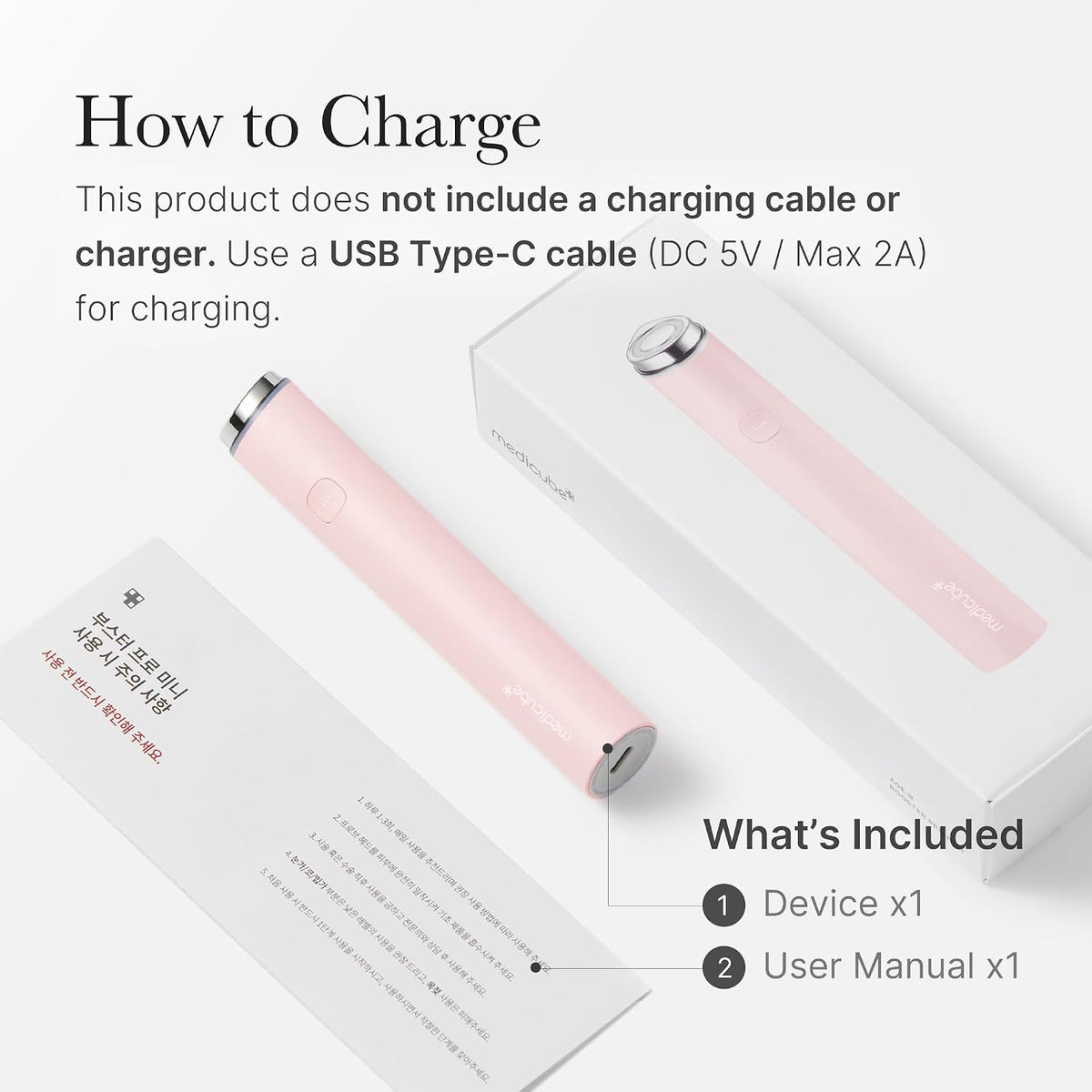 Mini Booster Pro Pink | Affordable At-Home Facial Device for Beginners - Portable Glow Booster for Glass Skin, Boosting Skin Care Absorption, Skincare for Teens, Korean Skin Care