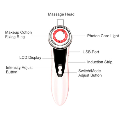 Masajeador LED Para La Cara Facial Rostro Rejuvenecimien